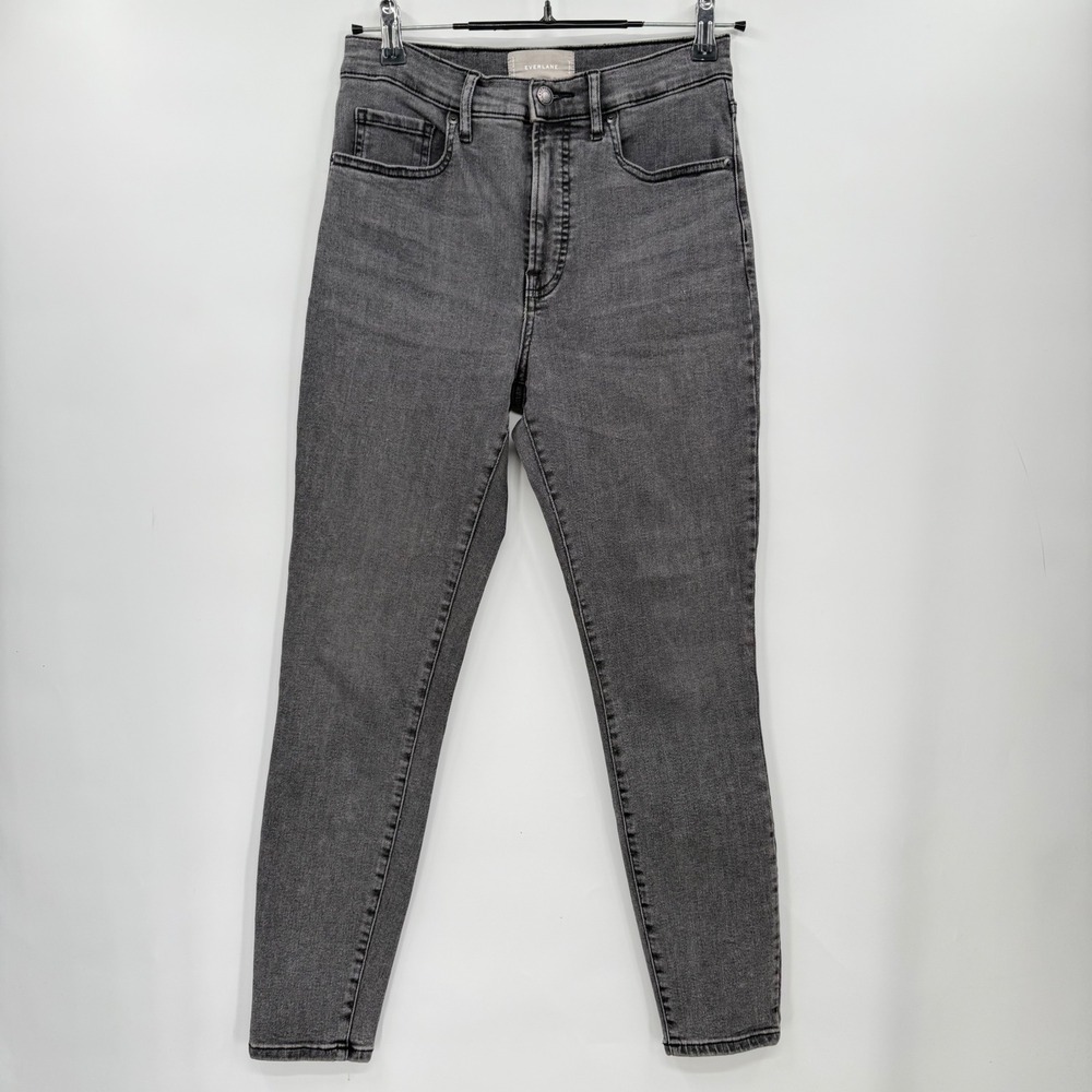 Everlane The Original High Rise Skinny Jeans Dark‎ Gray Women's Size 28
